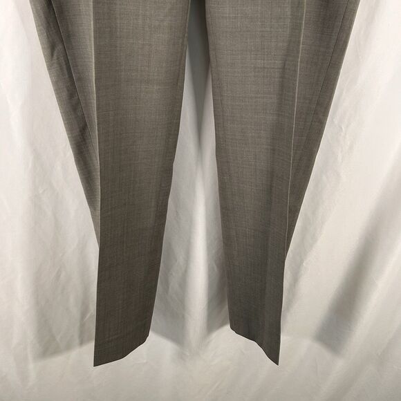 Jos A Bank Wool Blend Dress Pants Mens 38 R Grey Travel Tech Slim Fit Flat Front - Picture 3 of 9